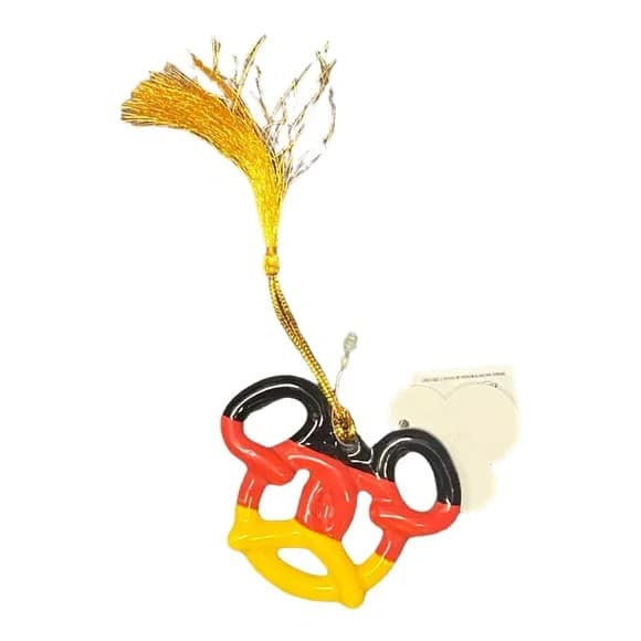 Disney - Parks Epcot Germany Pavilion Mickey Mouse Pretzel Ornament - Red