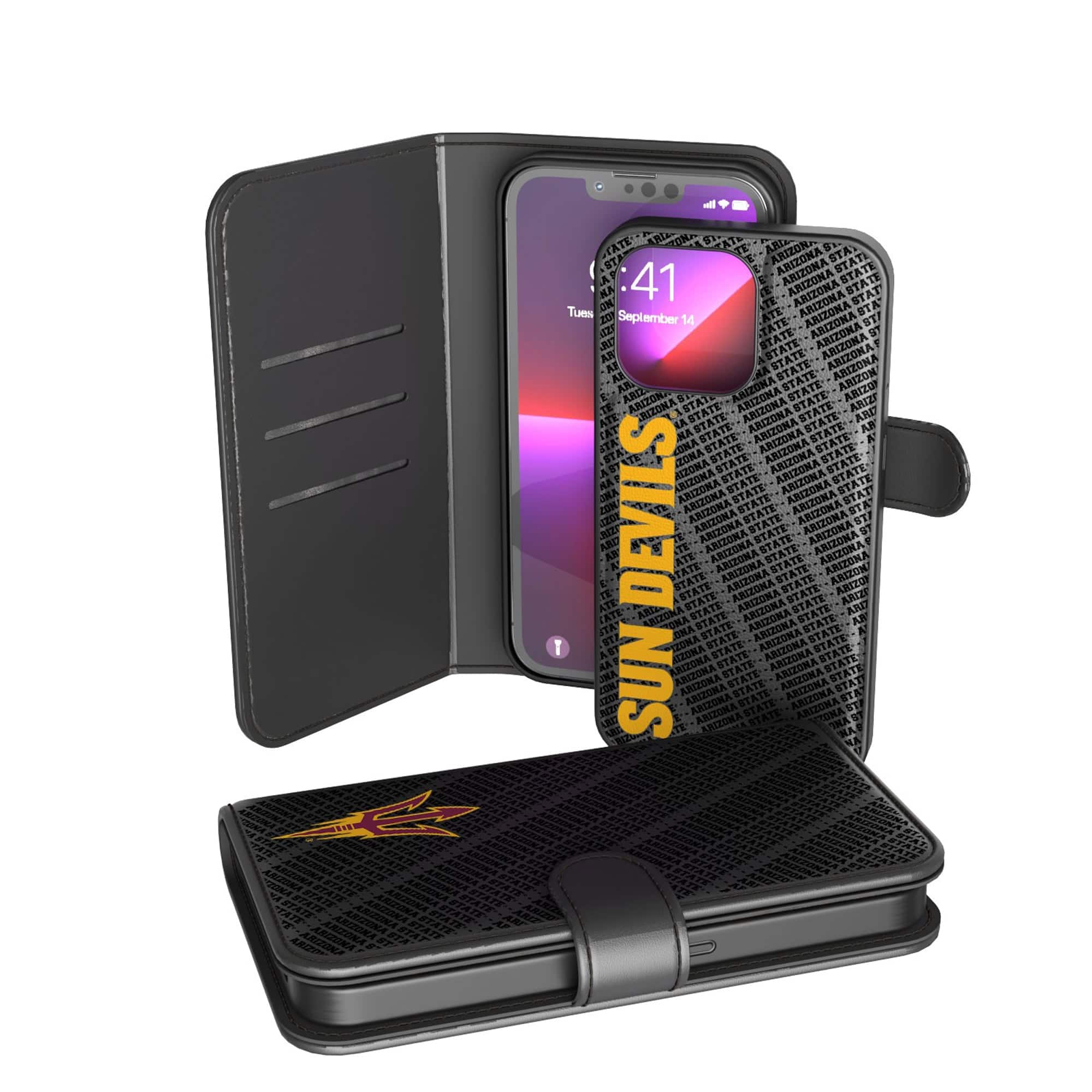 Keyscaper - NCAA - Arizona State Sun Devils iPhone Wallet Case - 12/12 Pro - Multicolor price history on PriceWatchPro