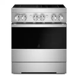 JennAir - NOIR 4.1 Cu. Ft. Freestanding Electric Induction Range - Stainless Steel