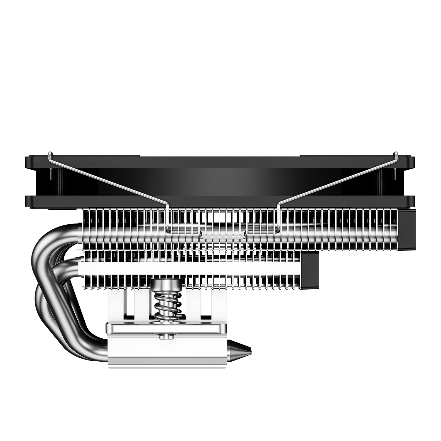 Left. PCCOOLER - RC600-67 Low Profile CPU Air Cooler, 6 Heat Pipes, 205W TDP, 67.5mm Tall, 120mm Slim Slient PWM Fan with FDB - sliver.