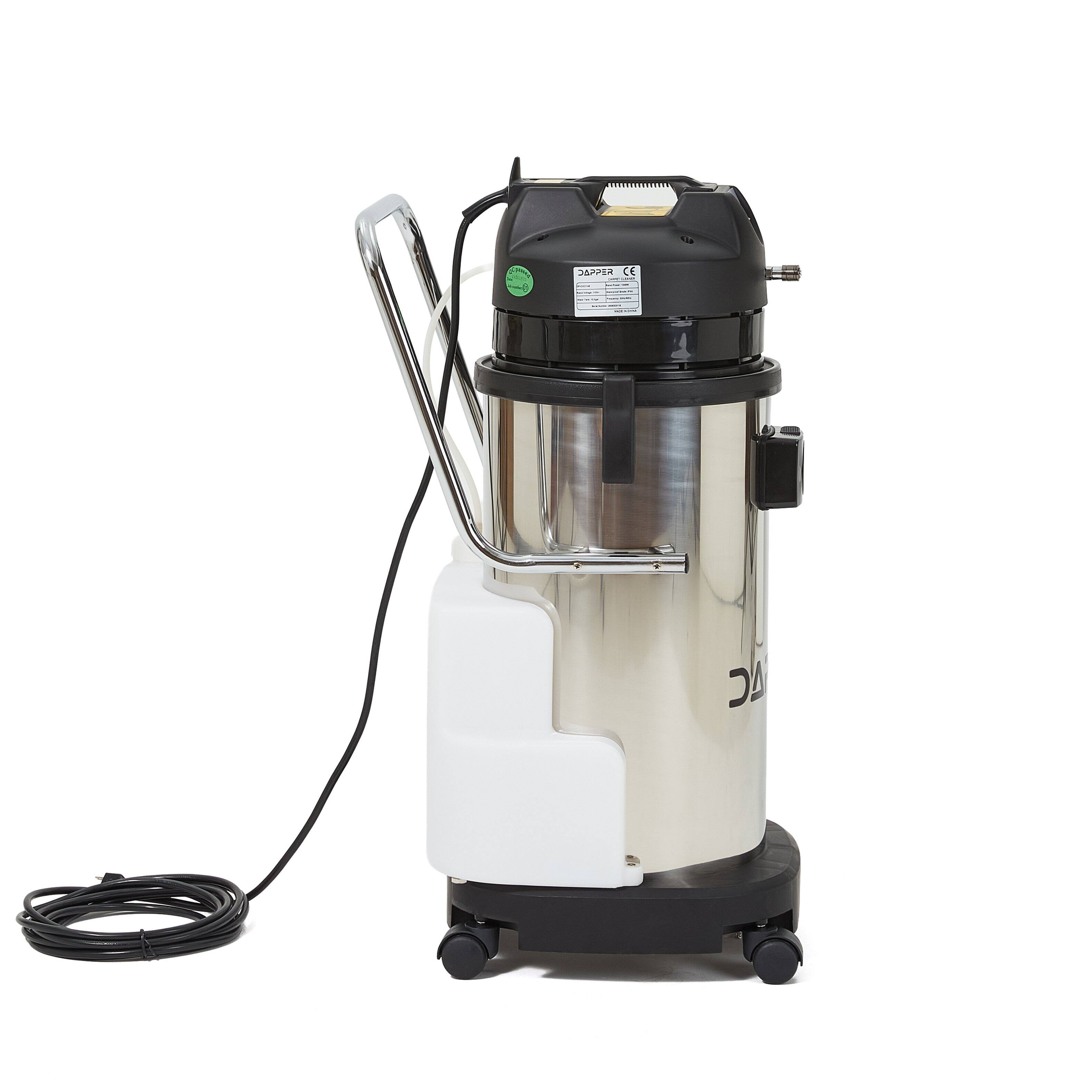 Alt View 6. Dapper Supply - Commercial 4-in-1 Wet/Dry Vacuum Carpet Extractor, 100 PSI, 2.6 Gal. Solution, 10.5 Gal. Recovery, 2-Year Warranty - Gray.