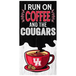 Fan Creations - Houston Cougars 6" x 12" Coffee Wall Art - Multicolor