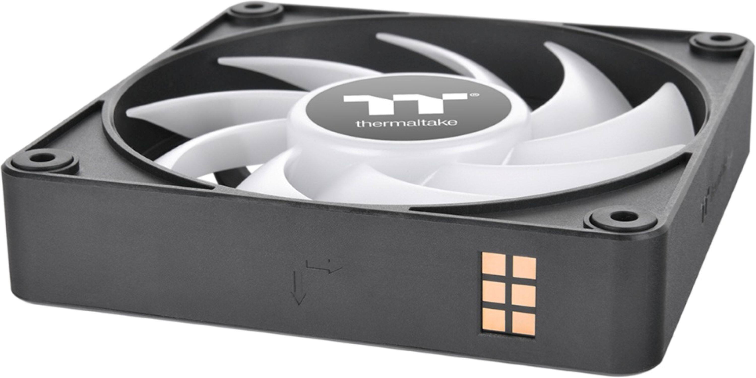 Alt View 17. Thermaltake - CT 120 ARGB Sync 120mm Cooling Fan with Daisy-Chain Design (3-Pack) - Black.