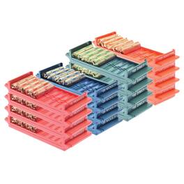 Rolled-Coin-Storage Organizer Tray Sets with Ridges for Loose Coins, 4 Pack