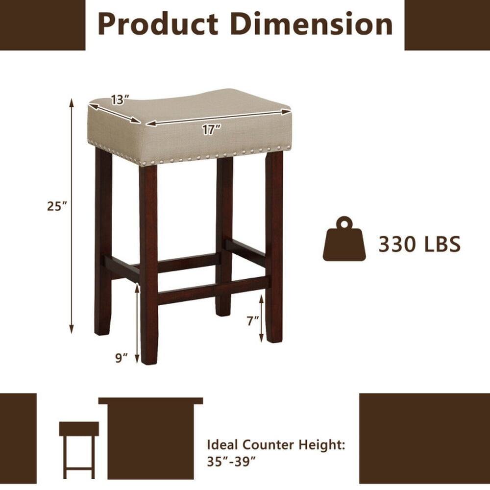 Product Dimension  
13" x 17" x 25"  
330 LBS  
Ideal Counter Height: 35"-39"