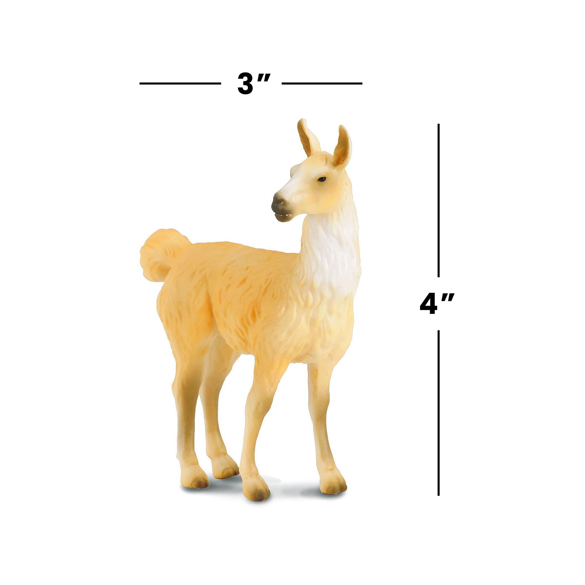 Alt View 2. Breyer - CollectA Farm Life Collection Miniature Figure | Llama - Brown.