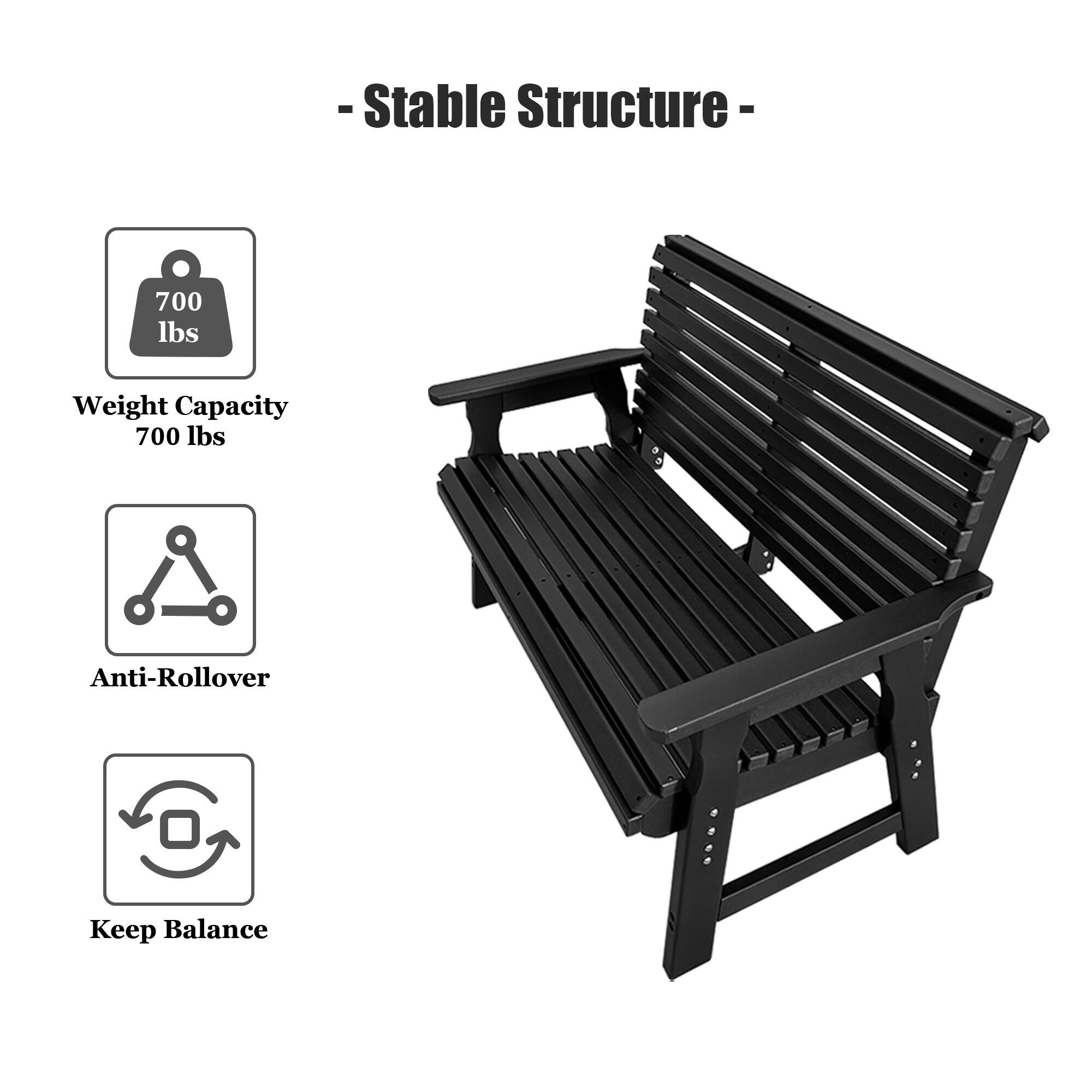 - Stable Structure -
700 lbs Weight Capacity
Anti-Rollover
Keep Balance