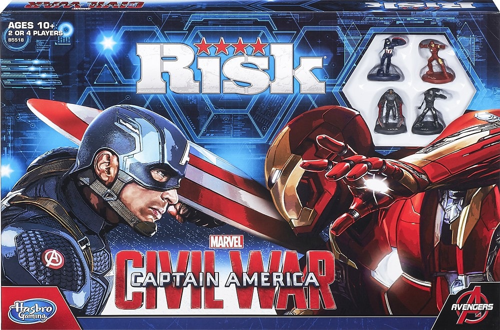 Front. Hasbro Gaming - Risk: Captain America: Civil War Edition Game - Multi.
