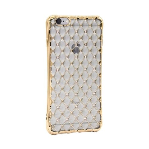 Unmanned - Tufted Clear Case for Apple® iPhone® 6 and 6s - Gold - Larger Front