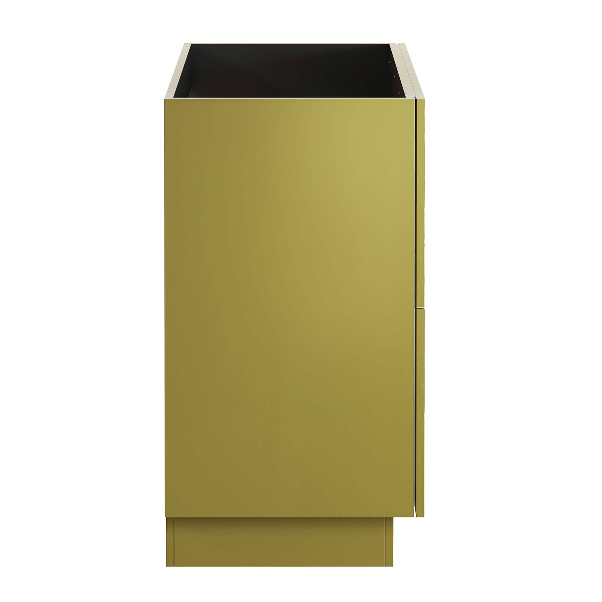 Alt View 1. Modway - Quantum Bathroom Cabinet Basin Not Included by Modway - Gold.