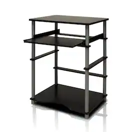 Furinno - Home Laptop Notebook Computer Desk - Black/Grey