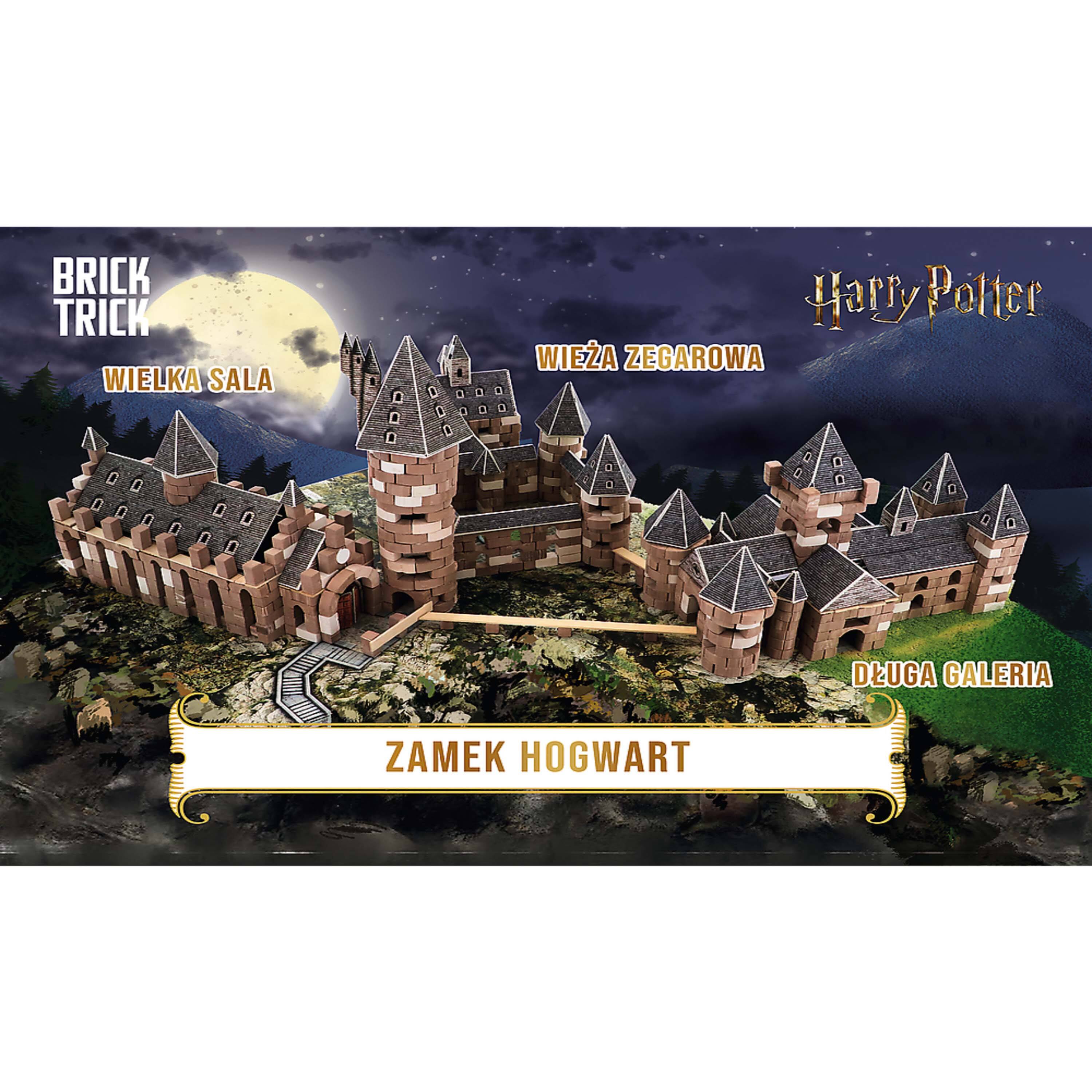 BRICK TRICK  
WIELKA SALA  
WIEŻA ZEGAROWA  
DEUGA GALERIA  

ZAMEK HOGWART  

Harry Potter