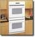 Front Standard. GE - 30" Built-in Double Electric Wall Oven - White.