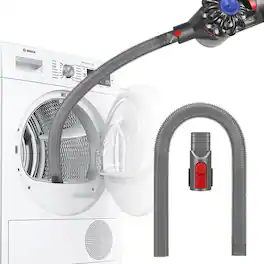 Giantpower - Dryer Vent Cleaner Kit Compatible with Dyson V7 V8 V10 V11 V12 V15, Dryer Lint Vacuum Attachment Removes Deep Lint