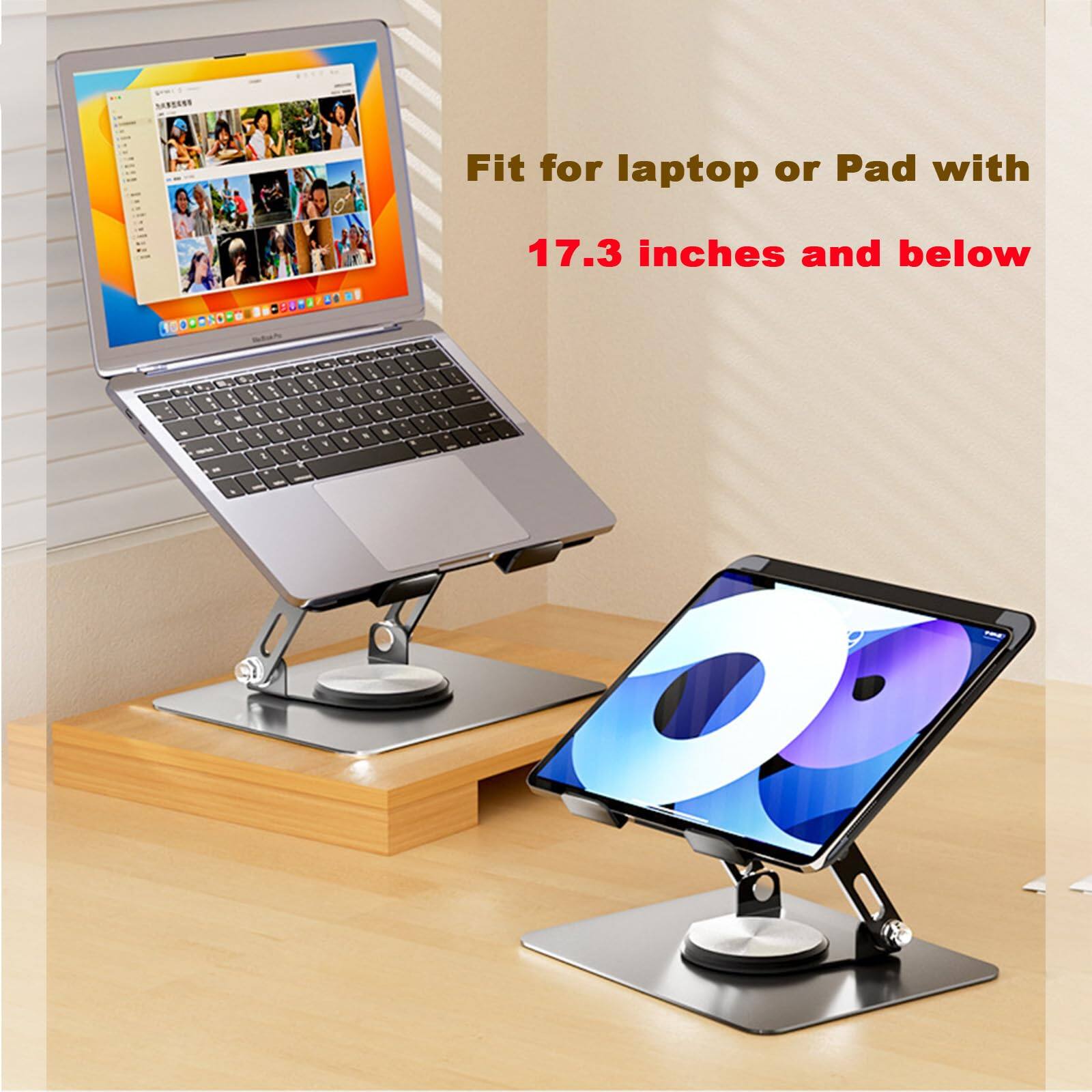 HongFei Laptop Pad 360 Rotating Stand 2 Adjustable Angles 0 13 inches ...
