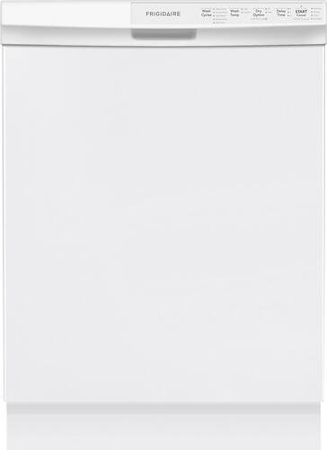 Frigidaire - 24" Tall Tub Built-In Dishwasher - White - Larger Front