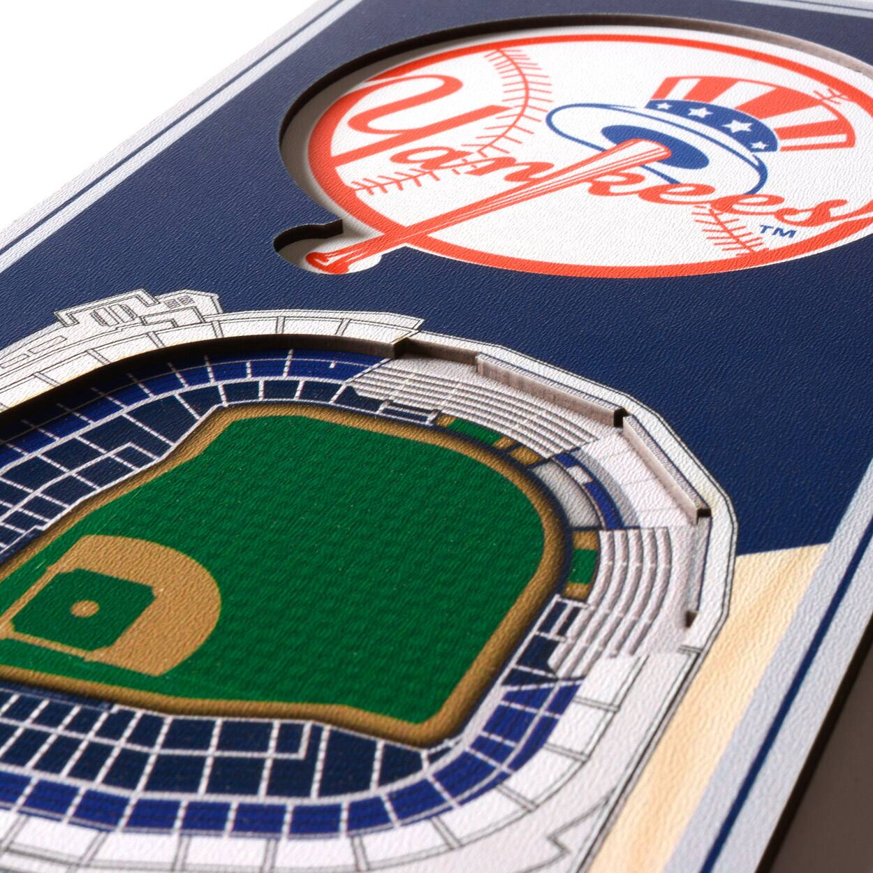 Alt View 1. YouTheFan - New York Yankees 6'' x 19'' 3D StadiumView Banner - Multicolor.