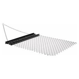 Yard Tuff - 5 x 4 Foot Steel Durable Chain Rake Field Leveling ATV Drag Harrow - Black