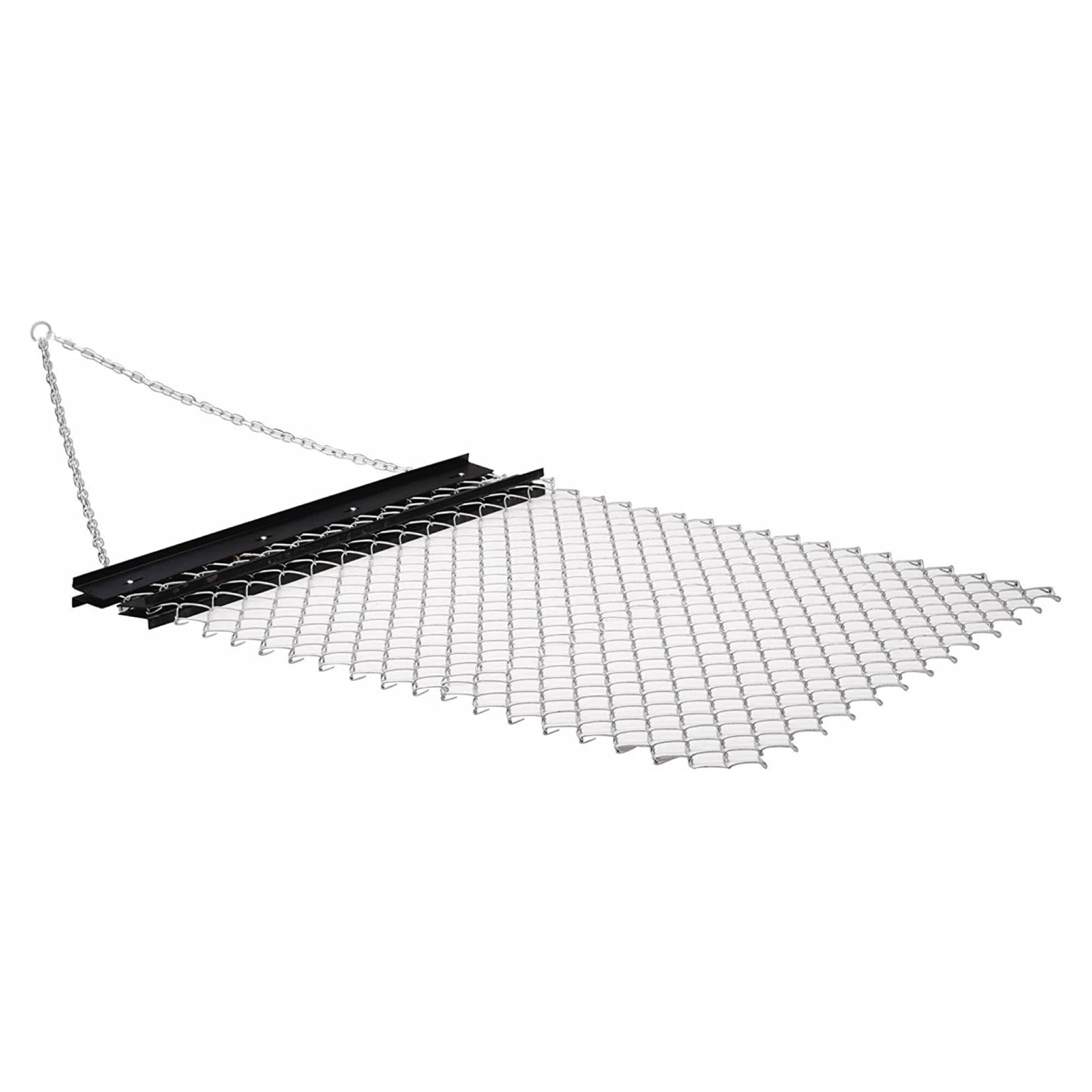 Front. Yard Tuff - Yard Tuff 5 x 4 Foot Steel Durable Chain Rake Field Leveling ATV Drag Harrow - Black.