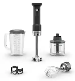 KitchenAid Go® Cordless Hand Blender with Accessories - battery - Black Matte