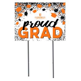 Jardine - Campbell Fighting Camels 18" x 24" Proud Grad Yard Sign - White