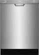 Frigidaire - Gallery 24" Top Control Tall Tub Built-In Dishwasher - Stainless Steel - Larger Front