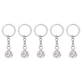 Unique Bargains - 5pcs Lucky Dice Keychain Charm, 3D Cube Mini Dice Keyrings with Pendants for Bag, Wallet, Purse, Car, Phone Accessory - Silver