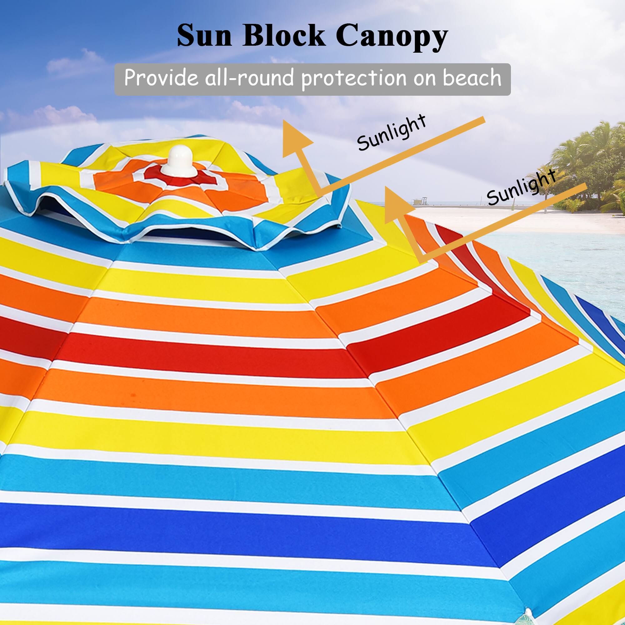 Sun Block Canopy Provide all-round protection on beach Sunlight Sunlight