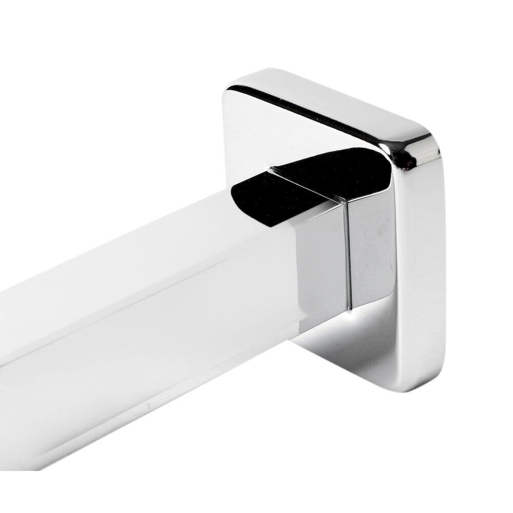 Left. Alfi - Polished Chrome 6" Square Ceiling Shower Arm - Silver.