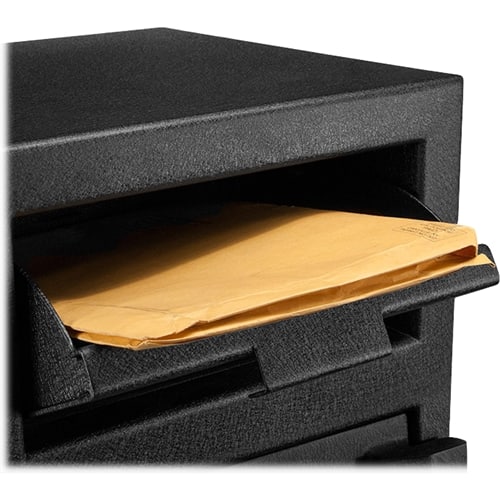 Alt View 11. Barska - Standard Keypad Security Depository Drop Safe 1.03 Cu Ft - Black Matte.