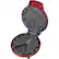 Alt View 12. Kalorik - Heart Shape Waffle Maker - Red metallic.