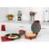 Alt View 14. Kalorik - Heart Shape Waffle Maker - Red metallic.
