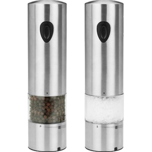 Best Buy: Kalorik Contempo Electric Salt and Pepper Grinder Set Stainless  steel, black and white PPG 40741 SET WBK