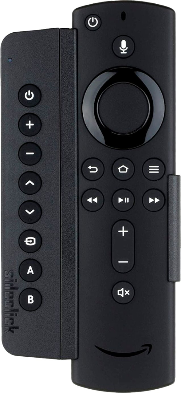 Sideclick - Universal Remote Attachment for Amazon Fire TV (all models) - Black