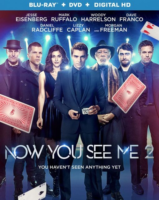 Now You See Me 2 Includes Digital Copy Blu Ray Dvd 2016