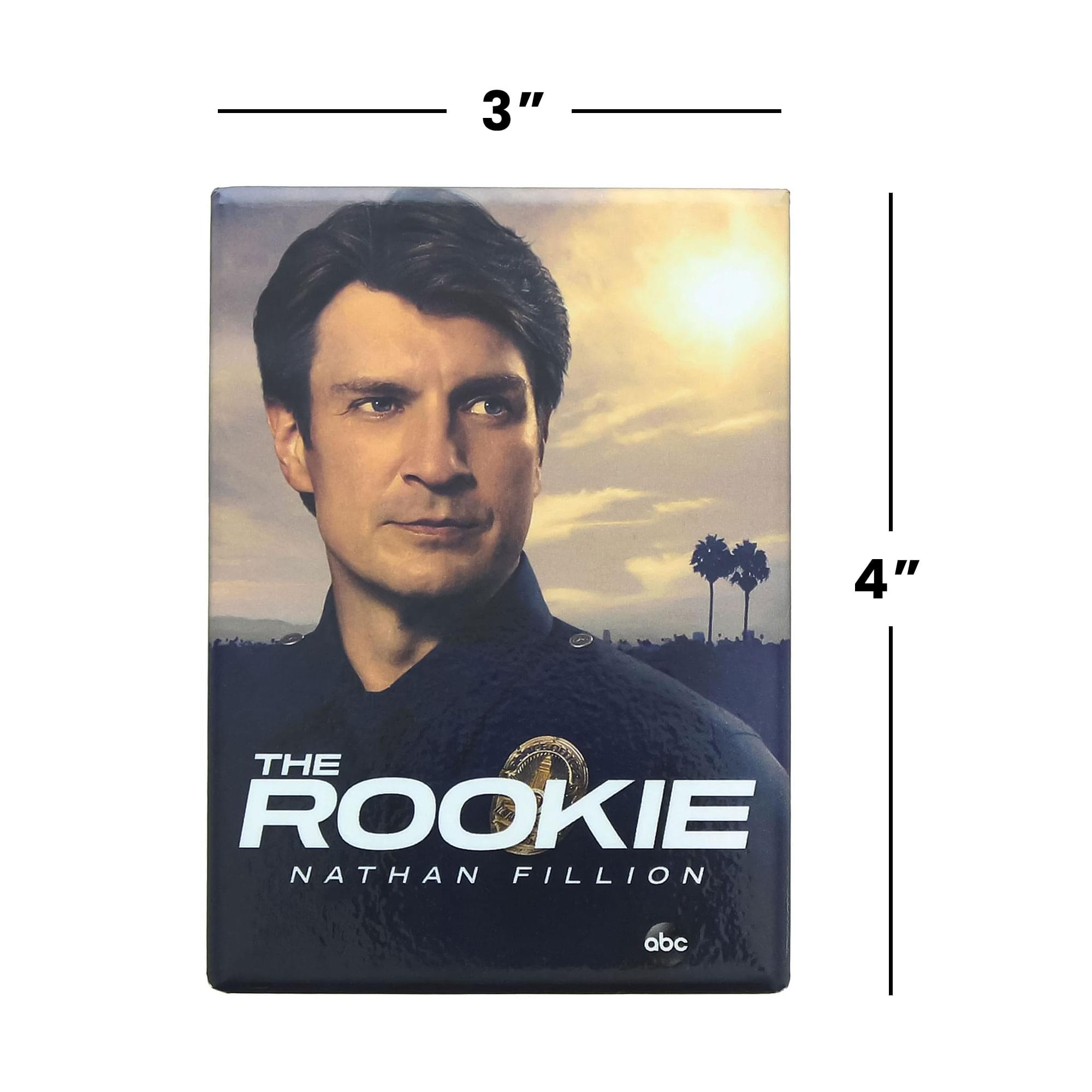3" 4" THE ROOKIE NATHAN FILLION abc