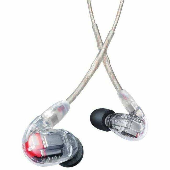 Front. Shure - Shure SE846 GEN 2 Sound Isolating Earphones - Stereo - Mini-phone (3.5mm), MMCX - Wireless - 9 Ohm - 15 Hz to 20 kHz - Clear.