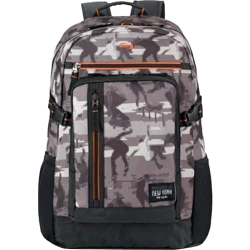 Front. Solo New York - Active Collection North7th 15.6" Laptop Backpack - Tan/Orange.