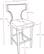 Alt View 14. CorLiving - Bonded Leather Chair (Set of 2) - White / Dark Espresso.