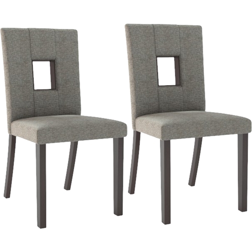 Best Buy: CorLiving Bistro Fabric Dining Chairs (Set of 2) Cappuccino ...