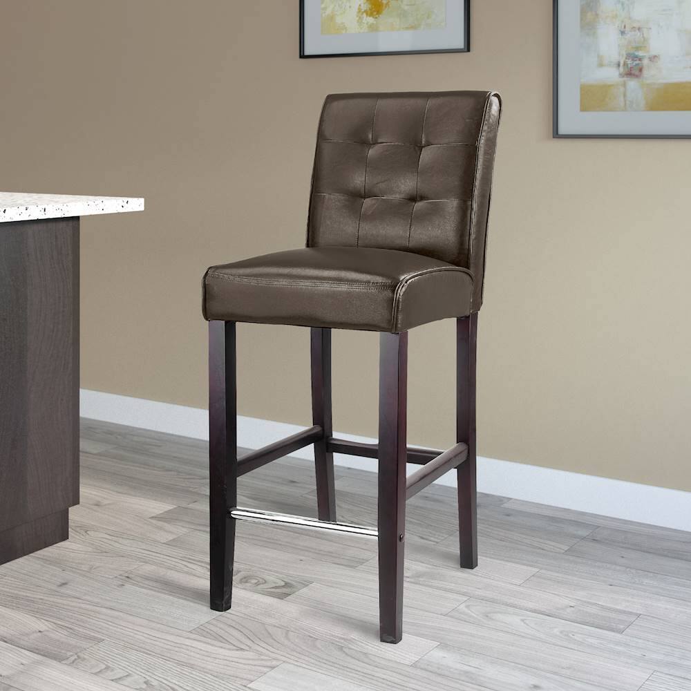 Best Buy: CorLiving Antonio Counter Height Barstool Dark Brown DAD-483-B