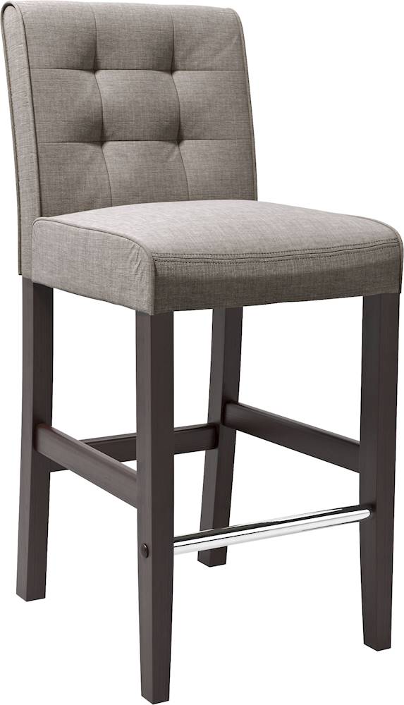 Corliving Bar Woven Fabric Chair Gray, Gray Fabric Counter Stools