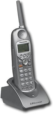Angle Standard. Panasonic - 5.8GHz Cordless Handset for Panasonic KX-TG5100M & KX-TG5110M Expandable Phones - Platinum.