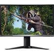 Lenovo - 27" LED Curved HD FreeSync Monitor - Black - Larger Front