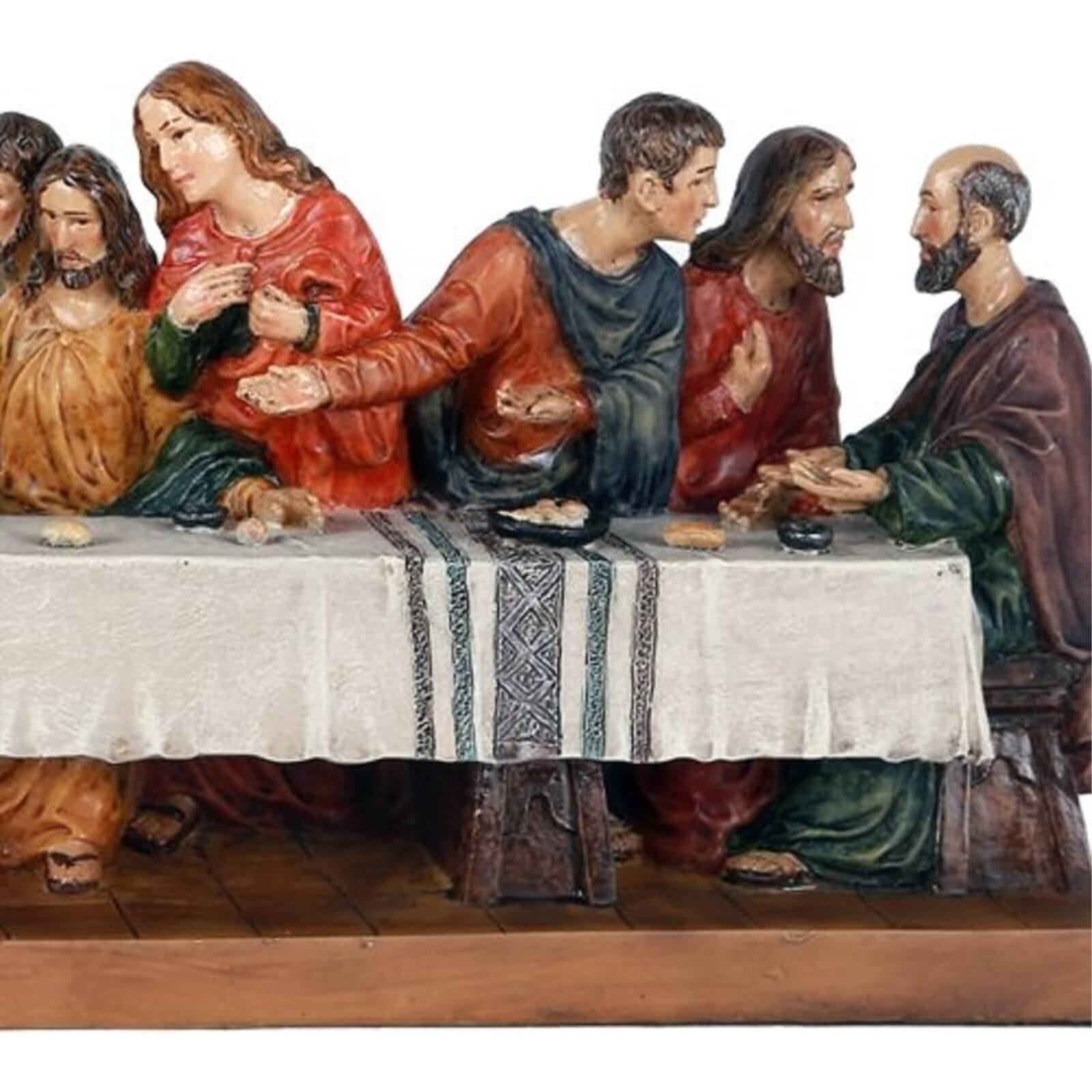 Back. Pacific Trading - The Last Supper Da Vinci Inspiration Tabeltop Figurine Decorative Gift 12 inch L.