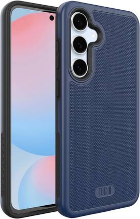 Front. TUDIA - TUDIA MergeGrip for Samsung Galaxy S24 FE Case 2024 Drop Tested Cover - Indigo Blue - Indigo Blue.
