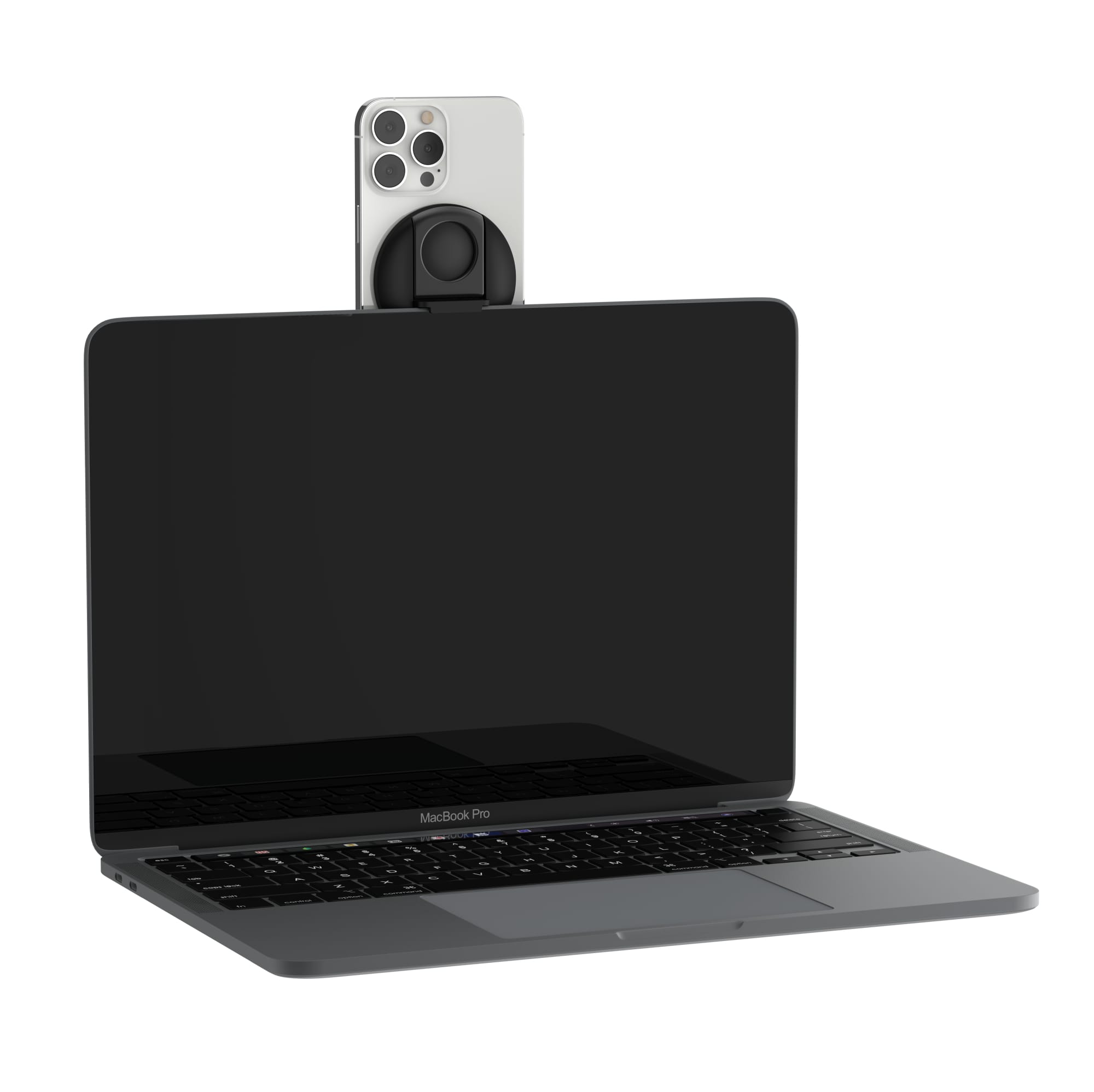 Alt View 11. Belkin - iPhone MagSafe Continuity Camera Mount for MacBook - Black.