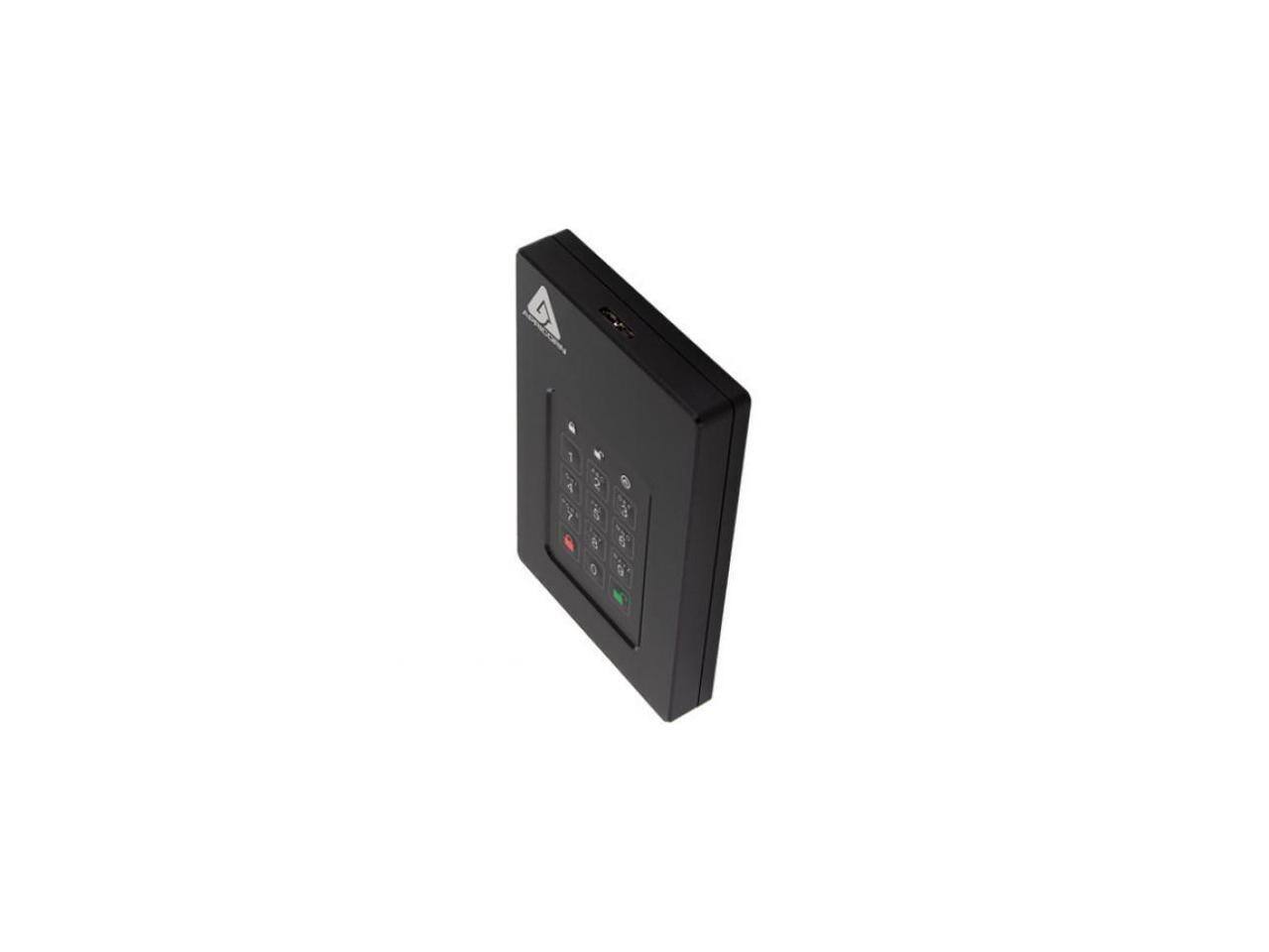 Alt View 4. Apricorn - Apricorn Aegis Fortress 2 TB Hard Drive - External - USB 3.0 - Black.