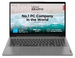 Refurbished Lenovo IdeaPad Slim 3 Laptop ( Ryzen 3 7320U, 8GB RAM, 512GB SSD, Windows 11 Home) - Arctic Grey