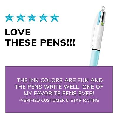 LOVE THESE PENS!!!

THE INK COLORS ARE FUN AND THE PENS WRITE WELL. ONE OF MY FAVORITE PENS EVER!
-VERIFIED CUSTOMER 5-STAR RATING